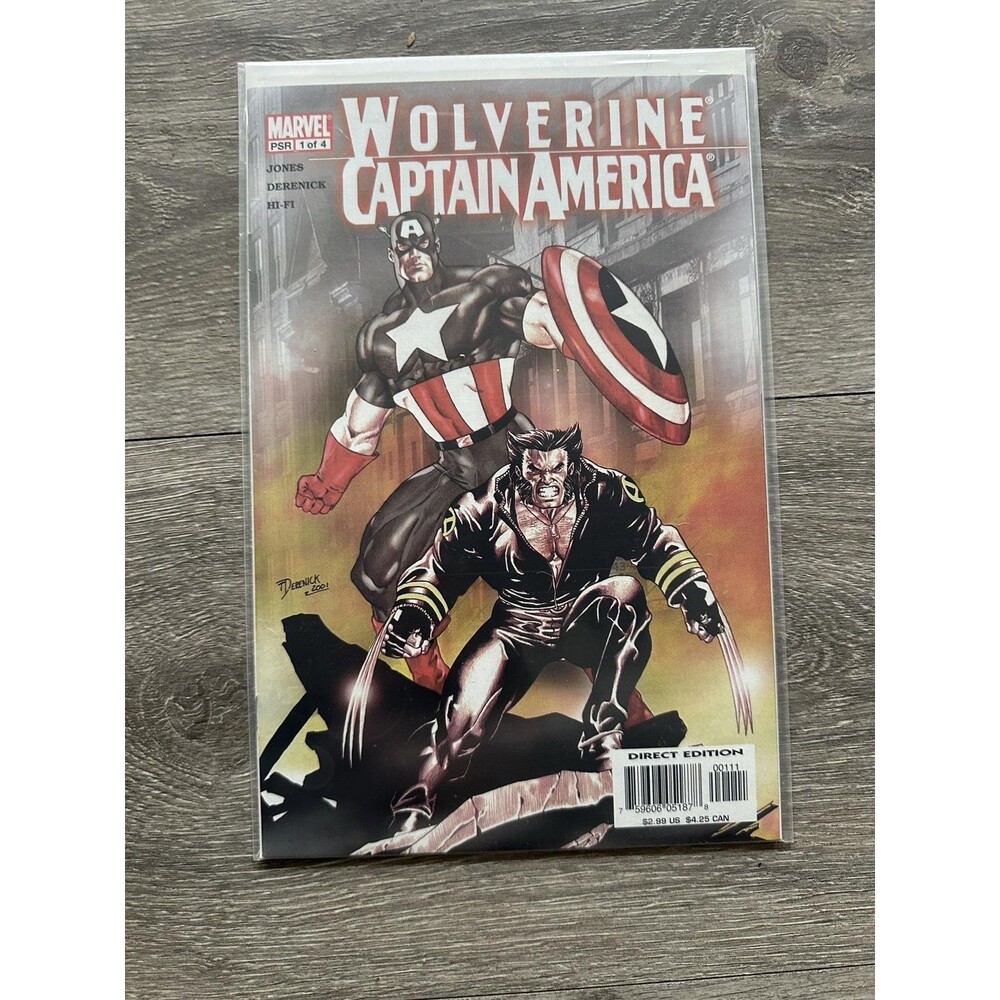 Marvel Wolverine Captain America PSR #1 Of 4 Single Issue Comic 2001 Color